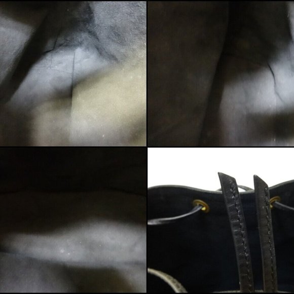 Noe Bucket & Drawstring Bag Black Epi Leather Shoulder Bag - Picture 11 of 12